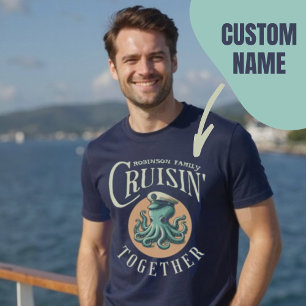 T-shirt Croisière en famille Croisière personnalisée Retro