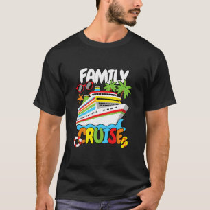 T-shirt Croisière en famille drôle hommes femmes enfants 