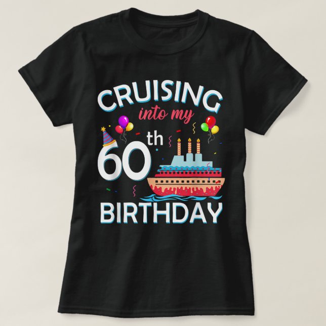 T-shirt Croisière En Mon 60e Anniversaire Croisière 60 Ans (Design devant)