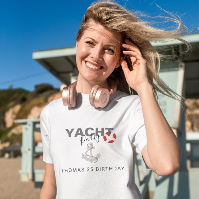 T-shirt Croisière en Yacht pour Anniversaire  (Créateur téléchargé)