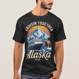 T-shirt Croisière ensemble Alaska 2026 Amis Famille