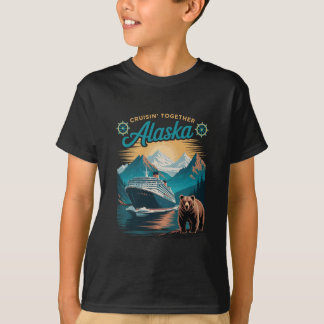 T-shirt Croisière ensemble en Alaska, famille et amis asso
