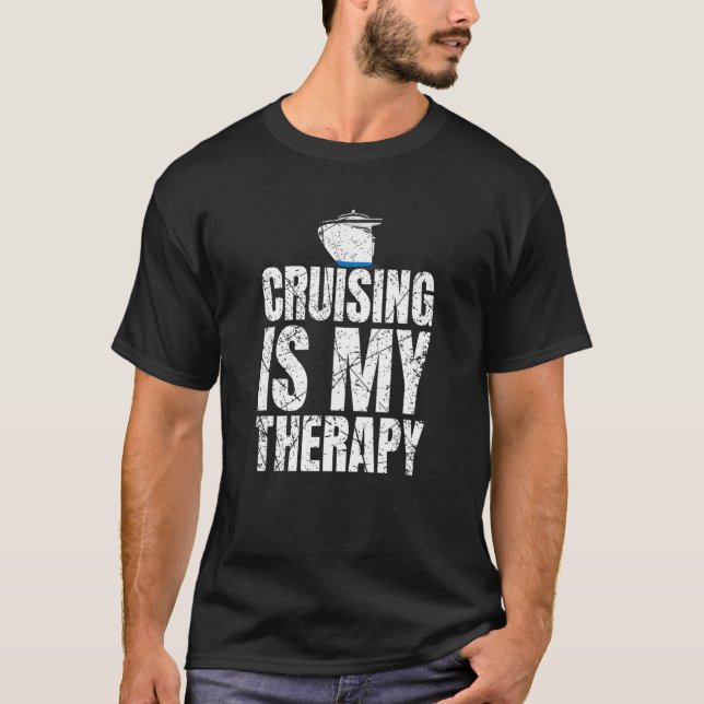 T-shirt Croisière Est Mon Voyageur De Croisière Thérapeuti (Devant)