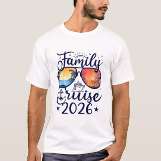 T-shirt Croisière familiale 2026 Vacances d'été en famille