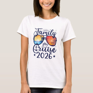 T-shirt Croisière familiale 2026 Vacances d'été en famille