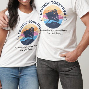 T-shirt Croisière familiale au coucher du soleil personnal