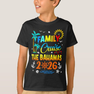 T-shirt Croisière familiale aux Bahamas 2026 Été Vacances