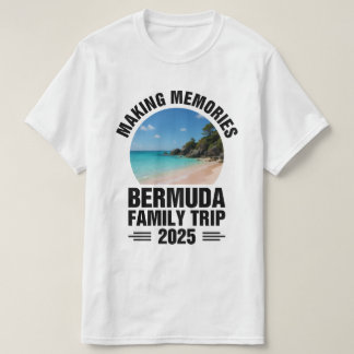 T-shirt Croisière familiale aux Bermudes 2025 Été assorti