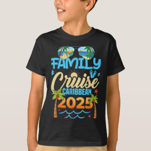 T-shirt Croisière familiale Caraïbes 2025 Vacances jumelée
