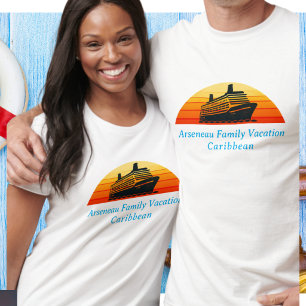 T-shirt Croisière familiale coucher de soleil vacances Per
