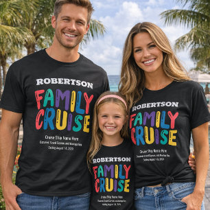 T-shirt Croisière familiale personnalisée