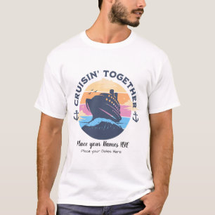 T-shirt Croisière Famille Bleue & Jaune