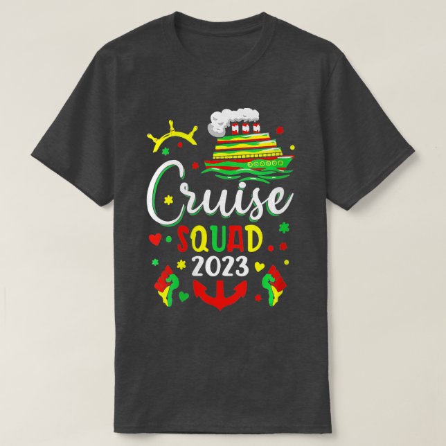 T-shirt Croisière féminine de la famille Junetten 2023 His (Design devant)