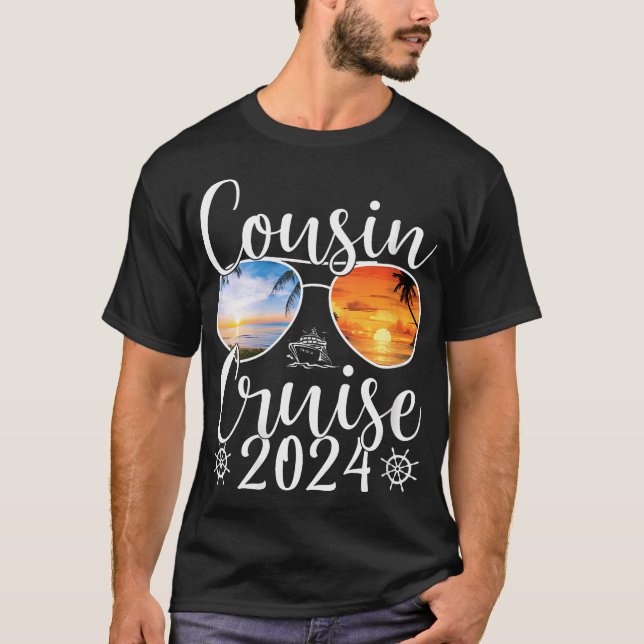 T-shirt Croisière Femme Cousin 2024 Voyage Souris Filles 2 (Devant)