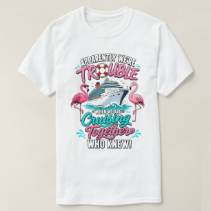T-shirt Croisière Fun Flamant Graphique