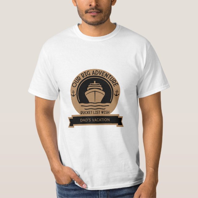 T-shirt Croisière Liste de regroupements (Devant)