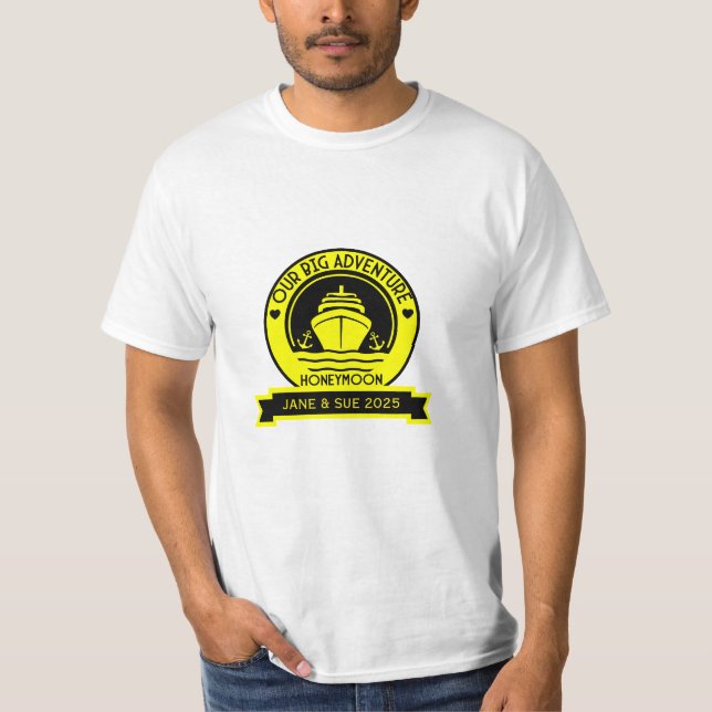 T-shirt Croisière lune de miel (Devant)