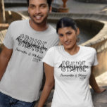 T-shirt Croisière Lune De Miel Élégante Simple Personnalis<br><div class="desc">Cette conception peut être personnalisée dans la zone fournie en modifiant la photo et/ou le texte. Vous pouvez également le customiser en cliquant sur Personnaliser ce Modèle, puis en choisissant l'option cliquer pour customiser et supprimer ou modifier la couleur de l'arrière - plan, ajouter du texte, modifier la couleur ou...</div>