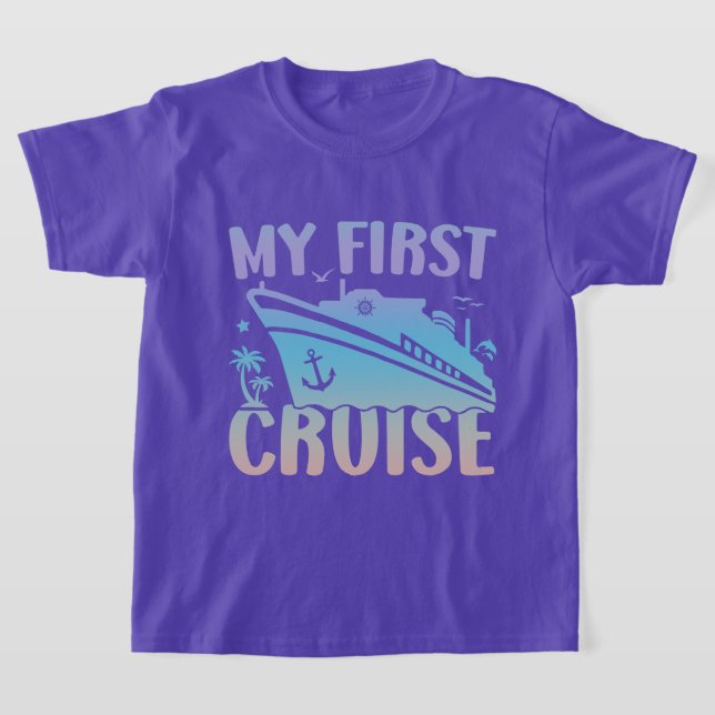 T-shirt Croisière Ma Première Croisière 2025 Famille Vacat (Poser)