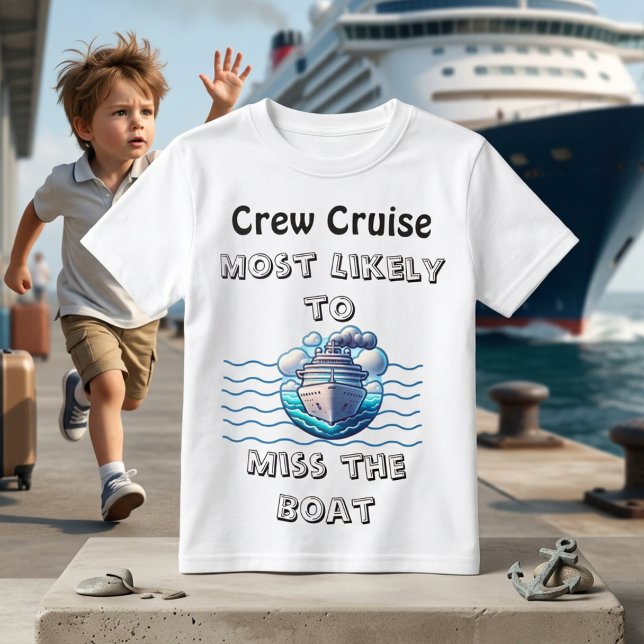 T-shirt Croisière mignonne sarcelle Manquer le bateau Pers (Créateur téléchargé)