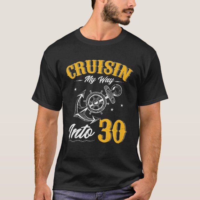 T-shirt Croisière Mon Chemin Dans 30 Drôle 30E Croisière A (Devant)
