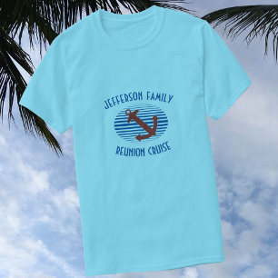 T-shirt Croisière nautique de réunion de famille d'ancre