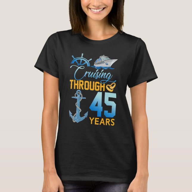 T-shirt Croisière pendant 45 ans Mari du 45e anniversaire (Devant)