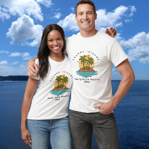 T-shirt Croisière personnalisée au coucher du soleil sur l