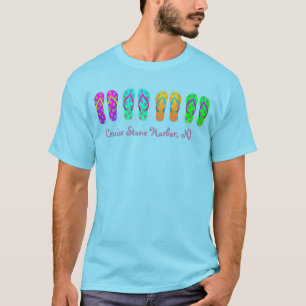 T-shirt Croisière Plage multicolore Flip Flop Tee