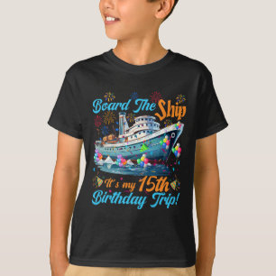 T-shirt Croisière pour 15 ans de vacances sur un bateau