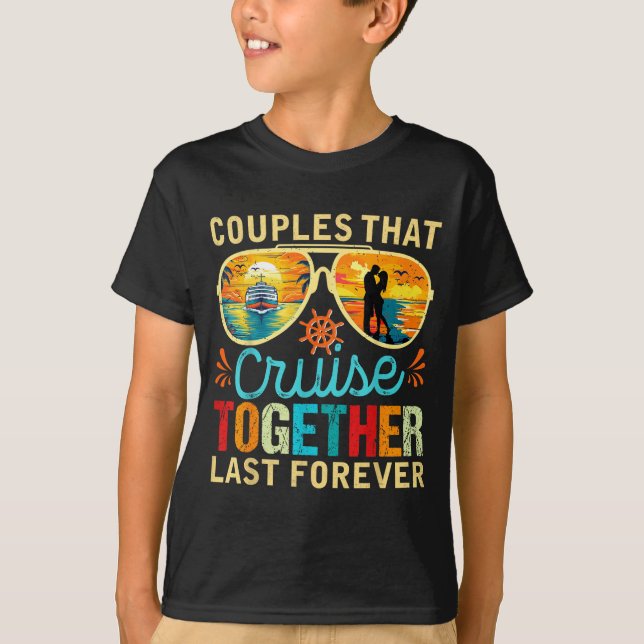 T-shirt Croisière pour couples ensemble, restez ensemble D (Devant)