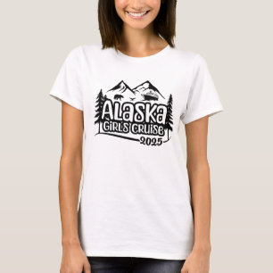 T-shirt Croisière pour filles en Alaska, vacances, 2025, V
