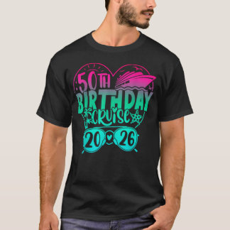 T-shirt Croisière pour les 50 ans 2026 Vacances en famille