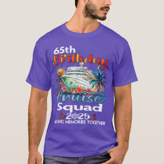 T-shirt Croisière pour les 65 ans de l'équipe d'amis et de