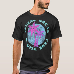 T-shirt Croisière Spring Break 2022 Island Palm Tree Vinta