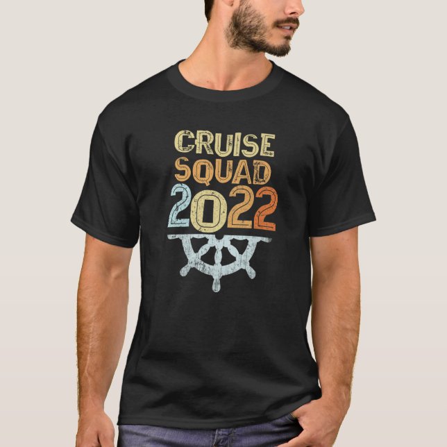 T-shirt CROISIÈRE SQUAD 2022 Vacances en mer Saut de print (Devant)