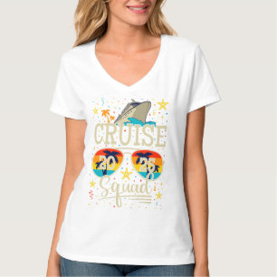 T-shirt Croisière Squad 2025 Croisière Vacances Femmes V-C