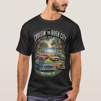 T-shirt Croisière sur la ville fluviale 2025 Moss Point MS
