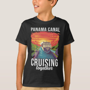 T-shirt Croisière sur le canal de Panama en vacances en fa