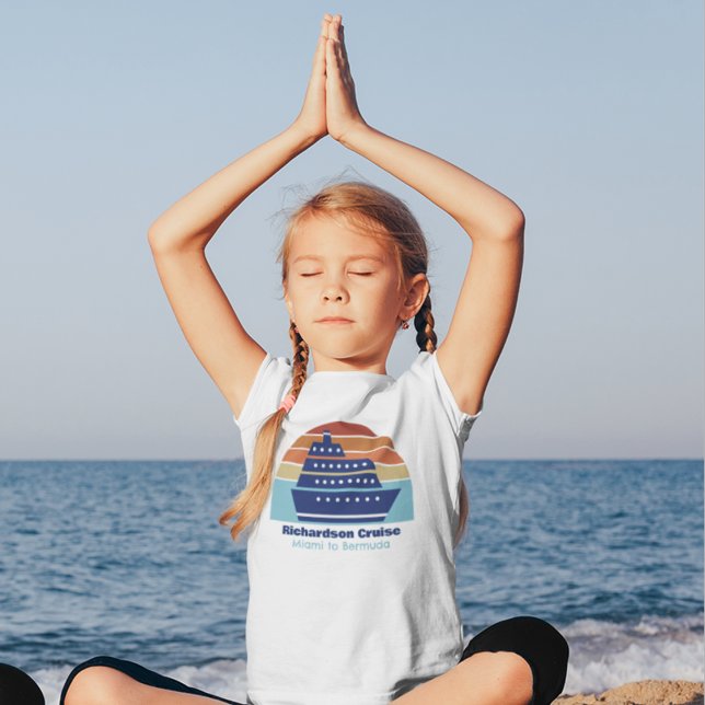 T-shirt Croisière sur mesure Cute bateau Famille Voyage Co (Créateur téléchargé)