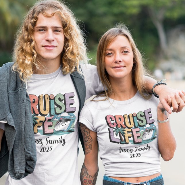 T-shirt Croisière sur mesure - Réunion d'été en famille (Créateur téléchargé)