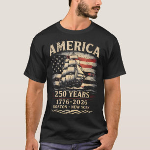 T-shirt Croisière sur un Grand Voilier le 4 juillet de New