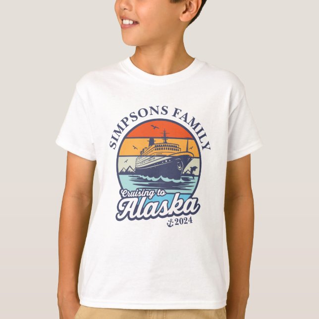 T-shirt Croisière vers Alaska Custom Family Matching Group (Devant)