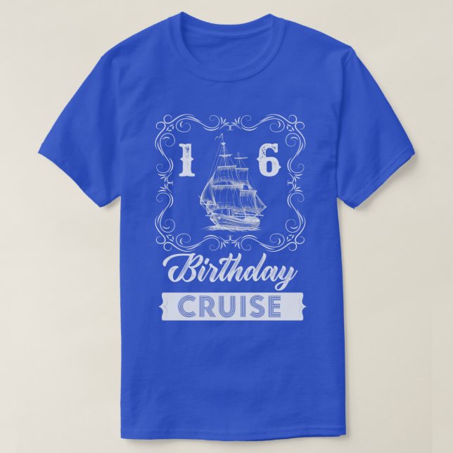 T-shirt Croisière vintage 16e anniversaire (Design devant)