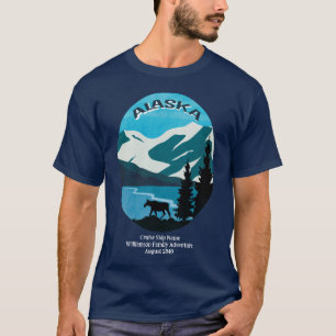 T-shirt Croisière Voyage Famille Alaska