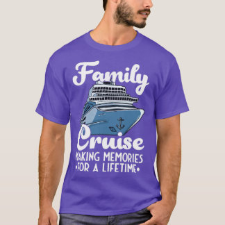 T-shirt Croisières croisière en famille de bateaux de croi