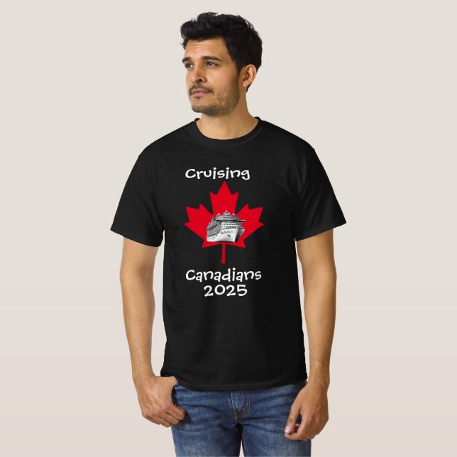T-shirt Croisières en famille Les Canadiens personnalisent (Devant entier)
