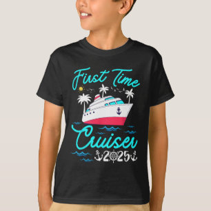 T-shirt Croisiériste pour la première fois Vacances en fam