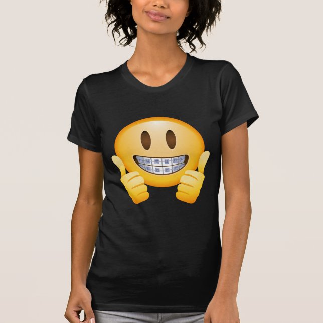 T-shirt Croisillons Geeky Emoji (Devant)