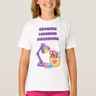 T-shirt Croissance Apprentissage Réussite Enfants Inspiran